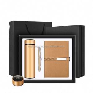 ชุดของขวัญธุรกิจสำหรับผู้ชายแบบ3 in 1พร้อมโลโก้หน้าจอแสดงผลอุณหภูมิ500มล. หรูหราธุรกิจขายส่ง - Product Image 1