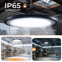 Projecteur Industriel Super Lumineux UFO 100W 150W 200W IP65 pour Ateliers, Entrepôts et Usines