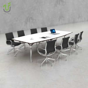 Iultra lớn 8 người thiết kế hiện đại Bàn hội nghị tròn MDF chất liệu bàn họp cho các nhóm hợp tác trường học tại nhà - Product Image 4