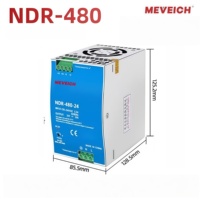 Alimentation industrielle DELTA sur rail DIN, simple, 75W 120W 150W 240W AC-DC 12V 24V 36V 48V 10A NDR-75-12 NDR-120-24