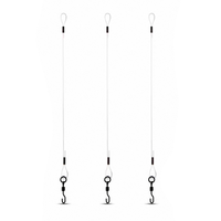 Vente en gros de montages de pêche à la carpe pré-faits Ronnie Rig, ligne de renfort en fluorocarbone 30 Lbs, montage spinner, accessoires de pêche à la carpe en eau douce