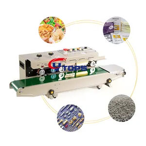 Bag Band Sealer Expiry Date Coding Sealing Machine Arrival Continuous Plastic Bag Sealing Machine With Code Printer