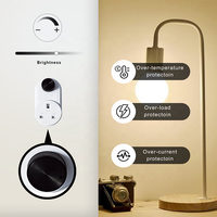 Bilihondim UK Matter Smart Home Rotary Switch Dimmer 200W Plug & Play Contrôle sans fil Portée 30m Installation facile 1 Canal