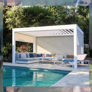 Pérgola bioclimática motorizada aluminio 6x4 iluminación cenador <span class=keywords><strong>2x2</strong></span> arcos cenadores pérgolas puente pérgolas - Product Image 2