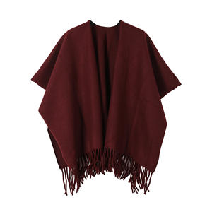 Châle carré à pompons <span class=keywords><strong>de</strong></span> couleur unie <span class=keywords><strong>de</strong></span> style coréen, écharpe chaude en modal pour femme, couverture <span class=keywords><strong>de</strong></span> climatisation à double usage, épaissie - Product Image 3
