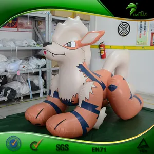 150 centímetros XXL Inflável Inflável Japonês Anime Pokemon Arcanine Personagem de Ar Inflável