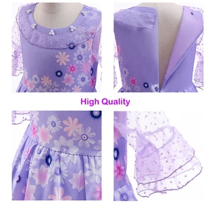 Robe Encanto Isabella Mirabel avec sac, costume de fête d'anniversaire pour enfants, costume de cosplay, robe de princesse fantaisie pour filles, costume de carnaval d'Halloween - Product Image 2