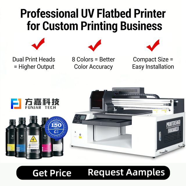 A2 UV Printer With Visual Positioning CCD Camera Flatbed UV Printing Machine High Accuracy Output