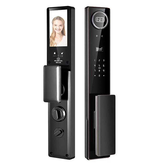 Modern Fingerprint Tuya Wifi Biometrics Electronic Face Recognition Key Safe Intelligent Digital Security Smart Front Door Locks · image 6