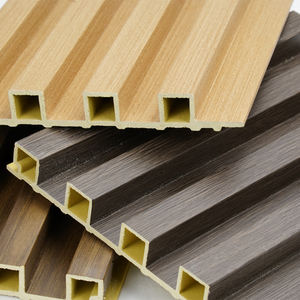 Panneau Mural Cannelé en WPC Lamelle Acoustique, Grille Décorative en Composite Bois-Plastique pour l'Intérieur - Product Image 3