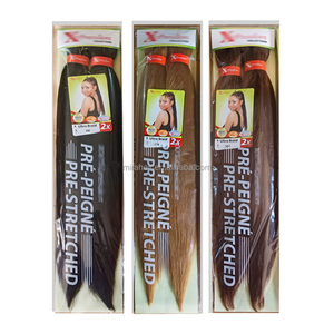 Échantillon <span class=keywords><strong>de</strong></span> conception 52 pouces 2X EZ Braids Hair Wholesale Hot Setting Yaki Synthetic Braid Pre Stretched Wicks <span class=keywords><strong>pour</strong></span> tresses africaines - Product Image 4