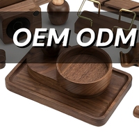 Boîte de rangement pour bijoux en bois massif de noyer poli pour bagues et bagues de doigt, style moderne, multifonction, rangement de bureau et de table