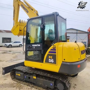 Mini-excavatrice Komatsu56 d'occasion, 5 tonnes, godet de 0,2 m³, marque japonaise d'origine, petite excavatrice de chantier, faible nombre d'heures, bon état - Product Image 2