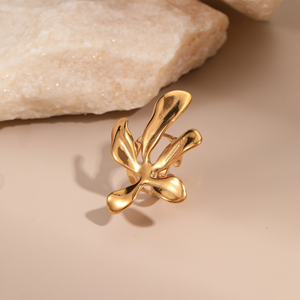 สร้อยคอดอกไม้ระดับไฮเอนด์, ต่างหูไทเทเนียม, แหวนเปิด, เครื่องประดับแฟชั่นหรูหราเบาๆ ขายส่งข้ามพรมแดน - Product Image 5