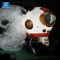Lune gonflable de haute qualité avec ballon publicitaire planète gonflable astronaute avec lumière