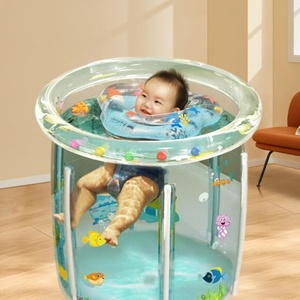 Piscina Inflable de PVC para Bebés de 75*80 CM con Diseño de Dibujos Animados, Drenaje, PVC Transparente Sellado para Días Cálidos - Product Image 5