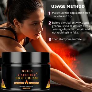 Crema Caliente de Cafeína para Quemar Grasa y Abdomen Plano, Potenciador de Entrenamiento, Crema Adelgazante Corporal Anticelulitis, Mejora la Cintura y las Piernas - Product Image 6