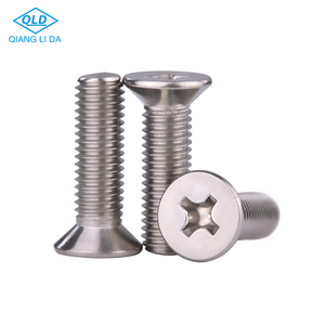 # 2-56 # 4-40 # <span class=keywords><strong>6-32</strong></span> # 8-32 # 10-24 # Viti a Testa Piatta Phillips in Acciaio Inox SS304 316, Viti per Macchine Metriche e in Pollici, 10-22 mm - Product Image 1
