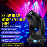 Projecteur de scène mobile 3-en-1 80W Spot/Wash/Beam CMY CTO avec mélange de couleurs DMX512 Blanc Effets d'éclairage professionnels pour l'industrie du divertissement