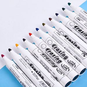 Juego de Marcadores de Pizarra Blanca de 12 Colores Personalizados, Ideales para Escribir en Espejos, Calendarios, Borrado en Seco, Bajo Olor - Product Image 1