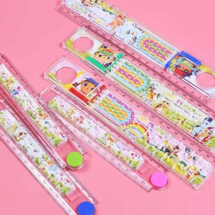 Multifunctional Plastic Folding 30cm Maze Ruler for Learning