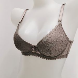 Pushup Bra Gathering Underwire Lace and Bowknot Fancy Straps Ropa interior suave y transpirable para todas las estaciones Sujetador de alta calidad - Product Image 4