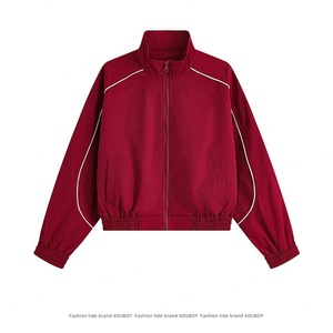 Custom Logo New Canvas <b>Thin</b> Winter <b>Waterproof</b> Windproof Quick-drying Sports Coat for Men with Zipper Stand Collar - Product Image 5