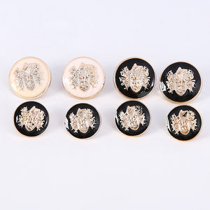 Botones de plástico dorados personalizados Abrigos de lana para hombres y mujeres <span class=keywords><strong>Abrigo</strong></span> vintage Botones de traje con asa Gabardina Botones decorativos - Product Image 1