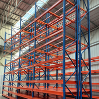 Système de rayonnages industriels robustes en acier sur mesure pour le stockage de marchandises palettisées