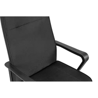 Chaise de bureau confortable et réglable à dossier mi-haut en tissu, chaise de bureau ergonomique contemporaine et économique pour adultes, travail à domicile, directionnelle, pivotante à 360°