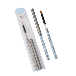 Kit de Pinceaux à Ongles avec Manche en Strass pour Nail Art, Effet Ombré, Rond, Plat, Liner, Forme Ovale, pour Peinture au Gel et Manucure en Salon - Product Image 5