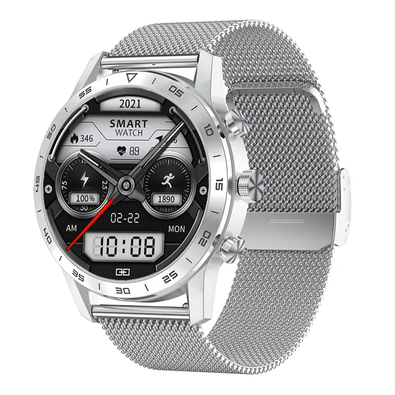 1.36inch IP68 Waterproof Rotation Watch Men BT Call Smartwatch Heart Rate Monitor Pedometer Sports Bracelet DT70 Smart Watch