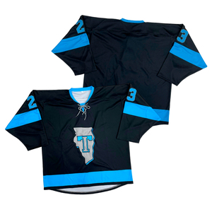 เสื้อฮอกกี้แขนสั้นปักลายตามสั่ง ผ้าโพลีเอสเตอร์ น้ำหนักเบา ระบายอากาศได้ดี ทรงโอเวอร์ไซส์ ชุดกีฬาฮอกกี้สำหรับสโมสร - Product Image 1