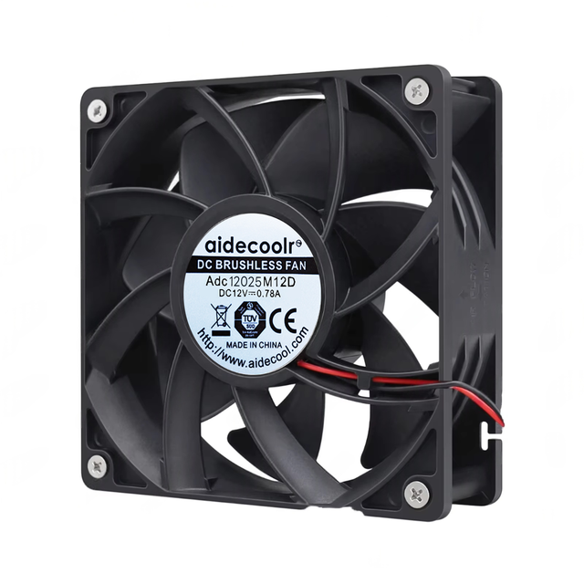 Industrial Silent Axial Flow Fan 60-120mm 12V 24V 36V High Static Pressure 130CFM PWM Cooling Fan for Server/Data Center OEM ODM