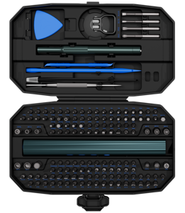 Mingtu 153 en 1 <span class=keywords><strong>Destornillador</strong></span> Eléctrico de Precisión Inalámbrico, Mini Juego de Destornilladores Recargables, Kit de Herramientas de Reparación para <span class=keywords><strong>iPhone</strong></span>, PC - Product Image 2