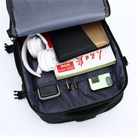 Genişletilebilir Naylon Unisex 20 35L Büyük Kapasiteli Su Geçirmez Nefes Alabilen Okul İş Seyahat Bagajı Bilgisayar Laptop Sırt Çantası