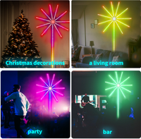 Feux d'artifice musique magique LED lumières commande vocale pleine couleur Star Festival atmosphère décorative eau IP67 PCB corps