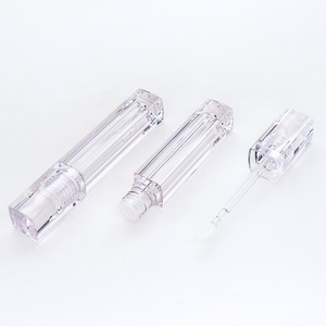 High Design Clear Pink Square Plastic <b>Lipstick</b> Tubes Cosmetic Packaging with Screen Printing and Logo Printing Wholesale 2026 - Product Image 2