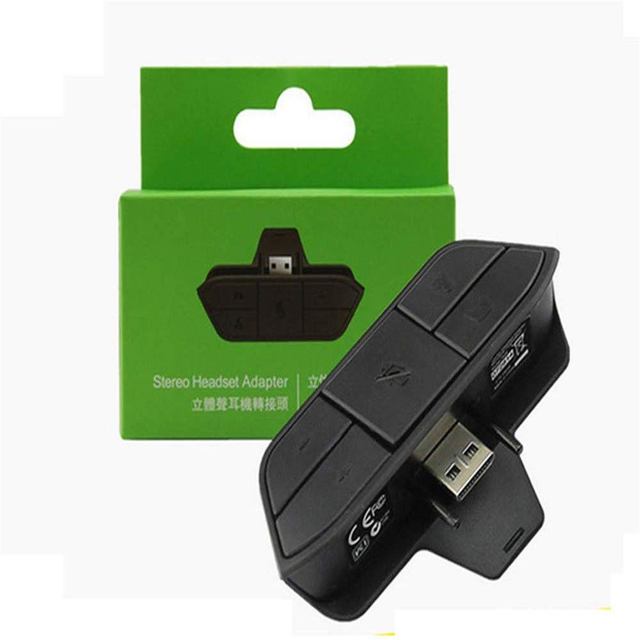 Stereo Headset Adapter for Xbox One 3.5mm Audio Jack for Xbox One Wireless Controller Adjust Audio Headphone Converter
