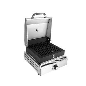 Gril à gaz 20 pouces à un brûleur <span class=keywords><strong>Plaque</strong></span> <span class=keywords><strong>de</strong></span> <span class=keywords><strong>cuisson</strong></span> en acier inoxydable Portable Table Top <span class=keywords><strong>Plancha</strong></span> Grill Plat - Product Image 2