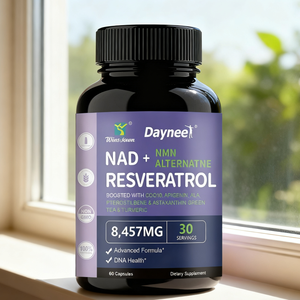 Capsules de NAD Resveratrol Premium Antioxydant Naturel Soutien Immunitaire Santé Cellulaire Blanchiment de la Peau Compléments Alimentaires en Capsules - Product Image 1