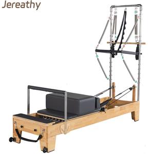 Reformer Pilates Jereathy con Torre, Professionale, Commerciale, Multiuso, Durevole, in Legno Massello - Product Image 1