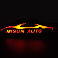 Luz LED DRL para Parrilla Delantera de Coche, Emblema Decorativo, Lámpara Mediana Iluminada para Tuning de Coches