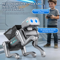 Perro Robot Interactivo de Plástico Eléctrico con Control Remoto y por Voz, Alcance de 30 Metros, Programable e Inteligente