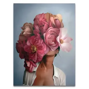 40*50cm pintura a óleo digital de flores e mulheres DIY pintura na lona decoração home unframed pintura de arte digital