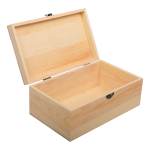Handmade custom hinged lid gift storage small wooden box