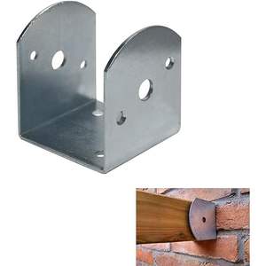 Piastra a 'U' per travi inclinate 90x90x90 mm - Product Image 2