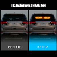 Nouveau panneau matriciel dynamique Thhowie, lumière LED œil de démon, 12V 3W, alimenté par USB, effet clignotant, pare-brise avant/arrière de voiture, décoration automobile