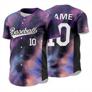 Venta al por mayor bajo MOQ cómodo hombres uniforme de béisbol Jersey 2025 diseño superior hombres béisbol Jersey para la venta - Product Image 1