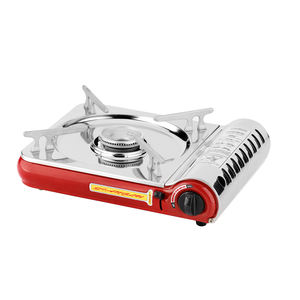 Cuisinière à gaz portable en acier inoxydable avec boîtier rigide, cuisinière à gaz de camping <span class=keywords><strong>deux</strong></span> en <span class=keywords><strong>un</strong></span> <span class=keywords><strong>pour</strong></span> l'extérieur, cuisinière à gaz butane - Product Image 2